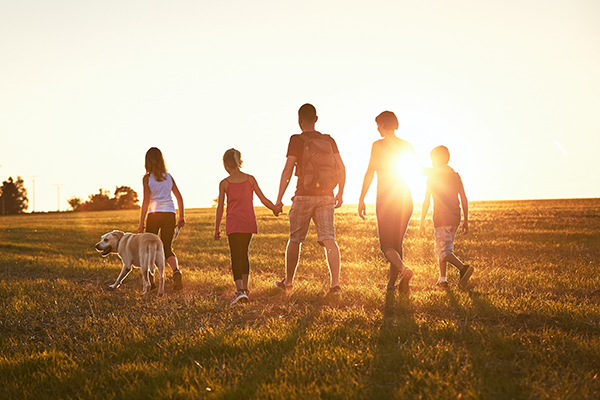 family walks