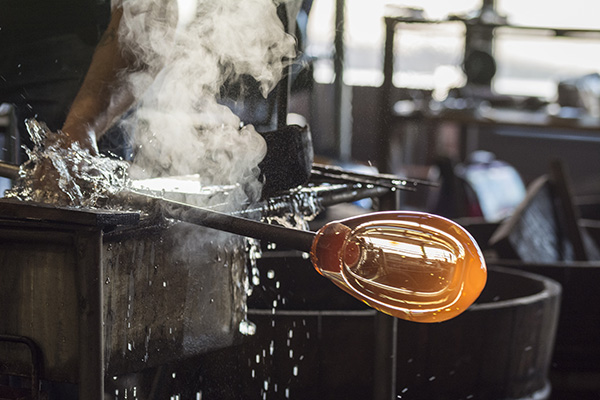 Glass Blowing at House of Marbles