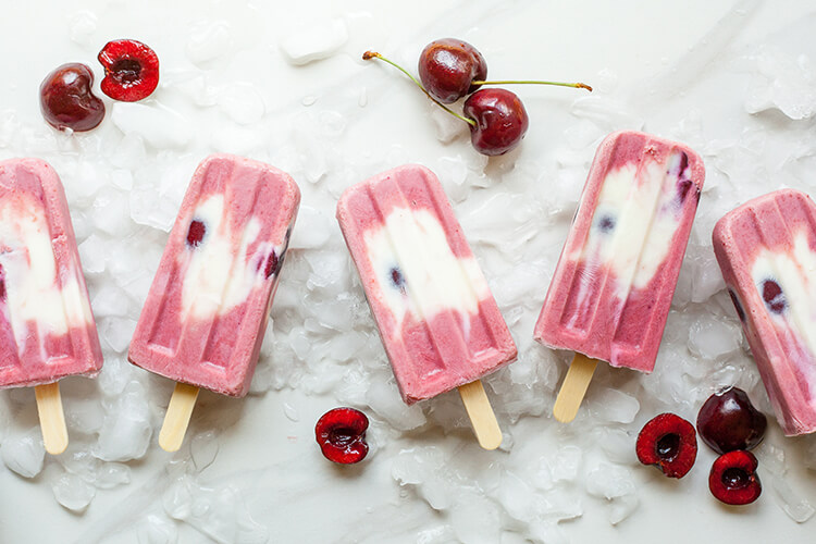 homemade ice lollies 