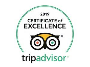 TripAdvisor Certificate of Excellence